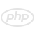 PHP logo. Oval logo with PHP centered.