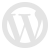 WordPress logo. Stylized W wrapped in a circle.